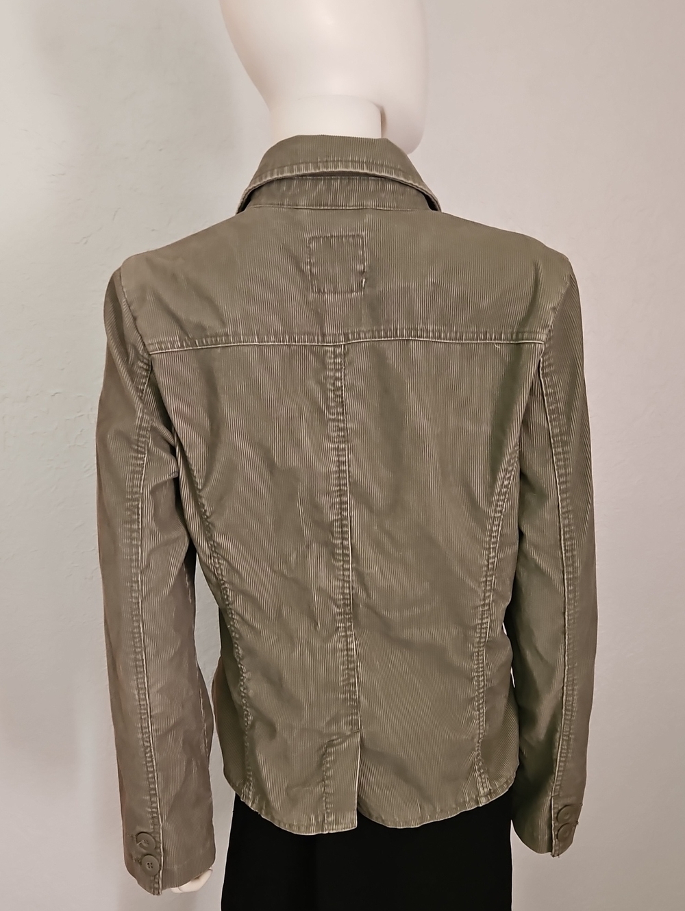 OLD NAVY 2004 Gray Button-Front Corduroy Grunge Blazer Jacket - Picture 7 of 12